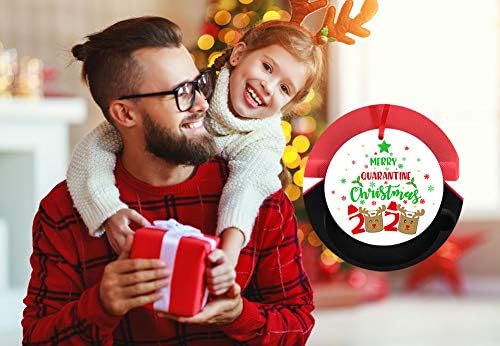 Whatsign Карантин Божиќни украси 2020 украси за новогодишна тоалетна хартија украси 3 Смешни Божиќни украси подароци за семејства пријатели да
