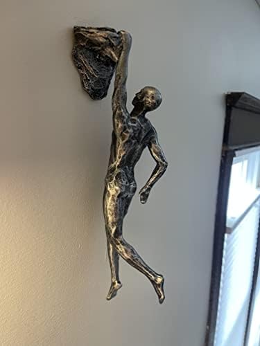 Неограничена смола за искачување на човекот manидни скулптури креативни рачно завршени скулптури фигура за бар/дома/канцелариски