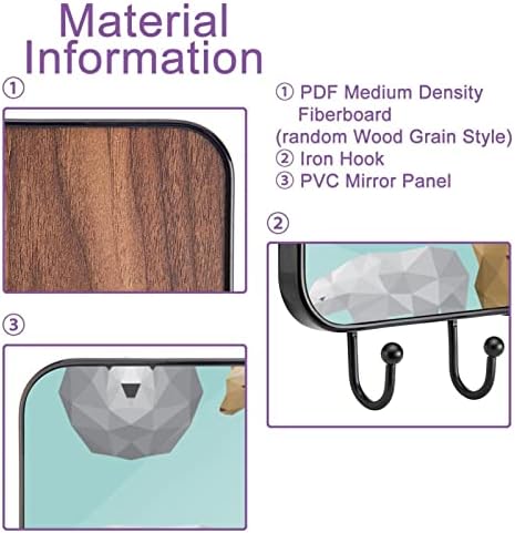 ВИОКСИ Полигонална Мечка Животно Декоративни Ѕид Монтирани Куки Решетката, 4 Куки Организатор Железнички Решетката За Виси Палто