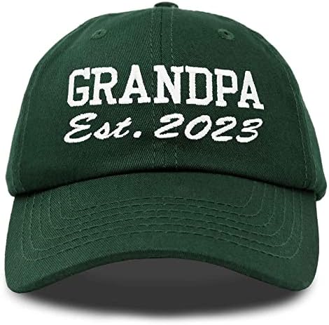 Dalix Нова дедо капа EST 2023 Забавен подарок везена тато капа памучна капа