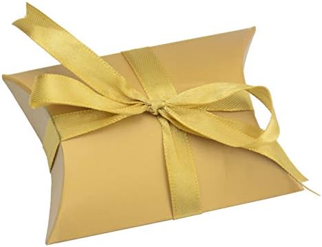 Пакет аокбин од 100 Европски Кутии За Подароци За Перници Од Крафт Хартија Свадбена Услуга За Снабдување Со Забави За Подароци Кутија