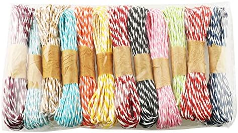 Tegg Raffia хартија кабел 120 јарди 12 бои Рафија занаетчиски канап јаже жица завиткување, печење, бележник, занаети за DIY