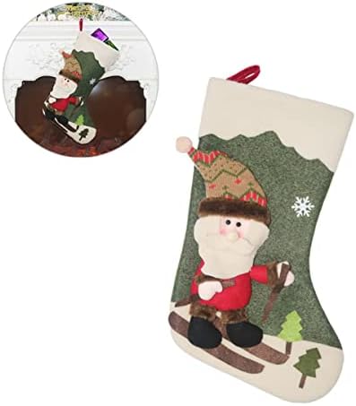 Pretyzoom Персонализирани мини подароци декори празници Божиќни семејство не -наизведени чорапи фаворити торби стариот украс човек стил добра