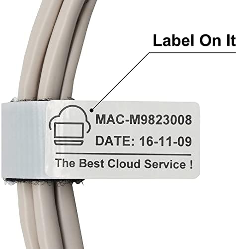 MR -Label уникатен кабел за пишување кабел - идентификувајте брзо со пишување содржина - за кабел за пакувања, жица, црево, кабел, растение