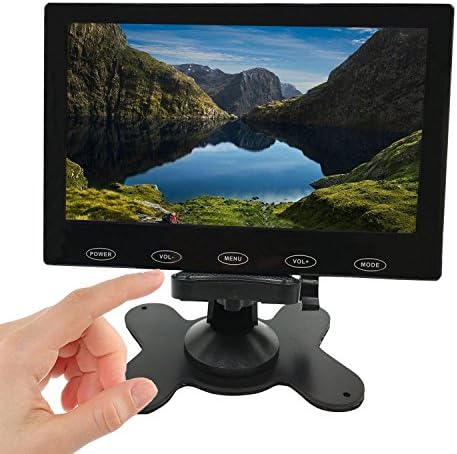 Ponpy 7 Ultra тенки високи резови 1024x600 боја TFT LCD CCTV видео дисплеј екранот HD Protable Touch Counte Monitor со AV/VGA/HDMI влез