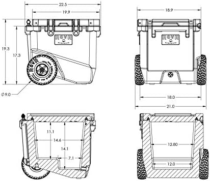 ROVR производи, ладилник за кампување со преносни тркала