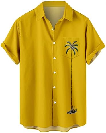 Копче за кошула на Хаваин Мажи, машко ретро со кратки ракави со кратки ракави, двојни кошули кубански стил класичен 80 -ти 90 -ти