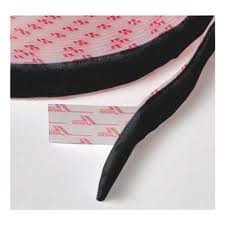 ВЕЛКРО 1005-АП-ПСА/Л Црна најлон ткаена лента за прицврстување, само јамка чувствителна на притисок, ширина 1-1/2 ширина, 30 'должина