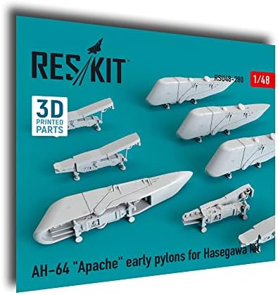 Reskit RSU48-0280 1/48 AH-64 Apache Раните пилони за комплет Хасагава 3Д печатење