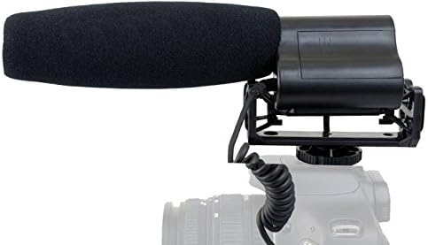 Микрофон со висока чувствителност со ветерница и мртва мачка за ветер за Sony PXW-X70