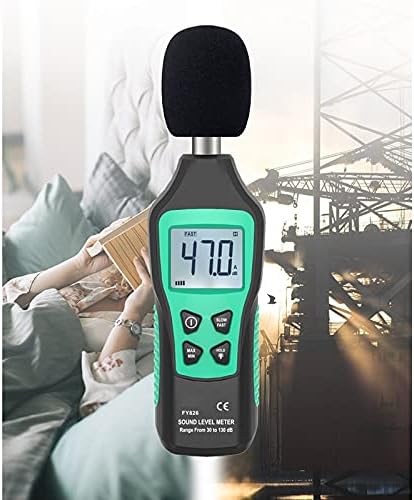 Индикатор за индикатори на мерач на мерач на мерач на звук на звук FZZDP, монитор за волумен на децибела сонометар 30-130 dB