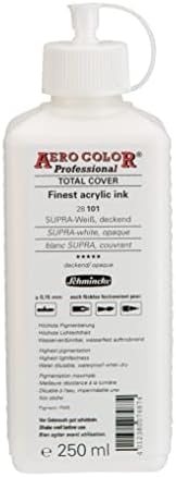 Schmincke - Aero Color Professional, Supra -White, Opaque 250 ml, 28101027, високо течна, високо брилијантна акрилна боја за акрилно