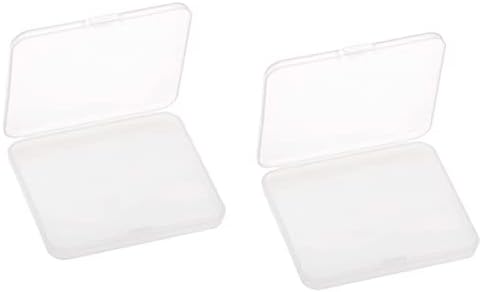 Paialco чиста пластична кутија за складирање на рамен правоаголник за монистра и алатки, 3 инчи