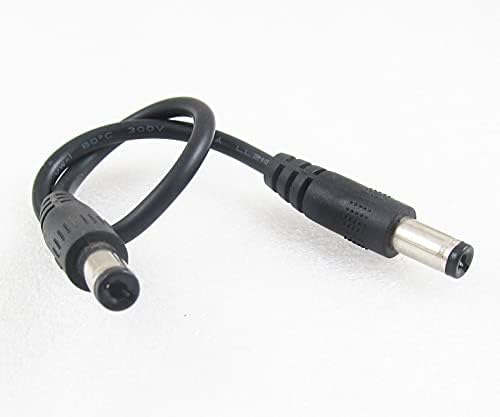 Конектори 10pcs DC Адаптер за напојување Кабел 5.5x2.1 mm Машки до машки кабел за адаптер за проширување -