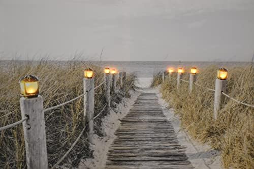 Увезената патека за подароци за подароци до океанот осветлување со повеќебојни 24*16 инчи