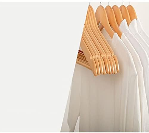 Wjccy Дрвени палта закачалки за облека од дрво кошула фустан панталони за закачалки против лизгање 360 ротирачка облека закачалка на