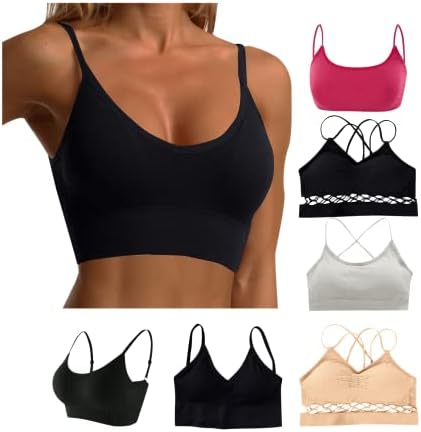 Aipengry Women Sports Sports Bra Беспрекорен спортски градници за јога Cami Crop Tops Tops Filtness Fitness Fitness Bright Up Straps Tops Tops