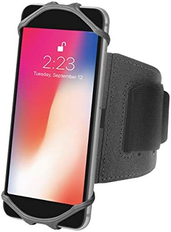 Doogee S40 Pro Holster, Boxwave® [ActiveStrech Sport Armband] Прилагодлива амбалажа за тренинг и трчање за Doogee S40 Pro - etет Блек