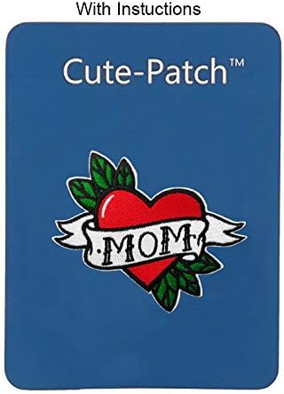 Симпатична тетоважа срце срце loveубов мама мама извезено железо на шиење на лепенка на подарокот за Денот на мајката