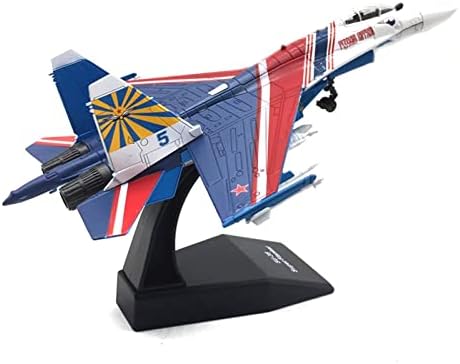 Rescess Copy Airplane Model 1/100 за руски борец SU-35 Die Cast Metal Scale Model Aircraft Завршена колекција на воени авиони