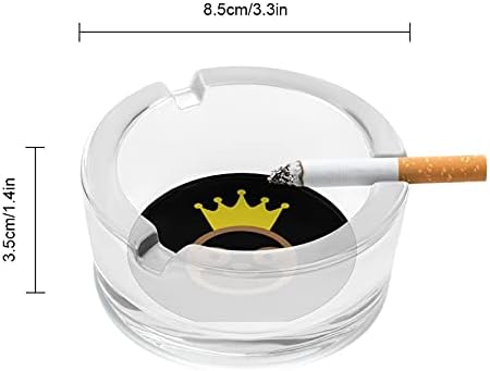Круна мрзлива цигари пушачи стакло пепелници од пепел за таблета за домашни таблети