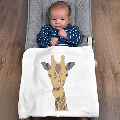 Azeeda 'Giraffe Head' Памучно бебе ќебе/шал