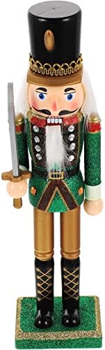 Лузи Божиќ дрвен војник оревчекер декор таблета дрвена куклена декор
