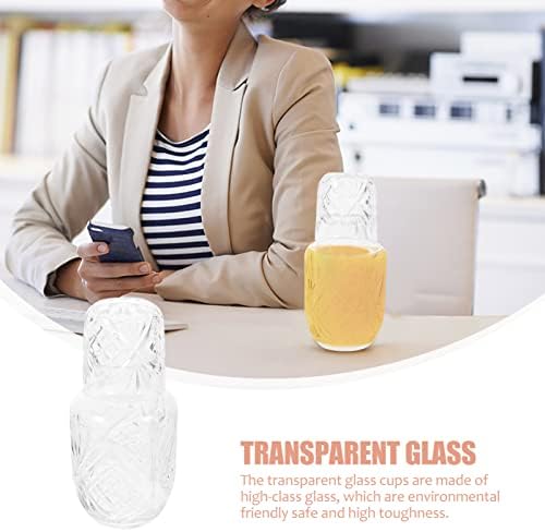 Стаклени чаши од хемотон стакло чаши стакло за пиење 1 сет врежана чаша креативна вода чаша транспарентна стаклена вода чаша коктел