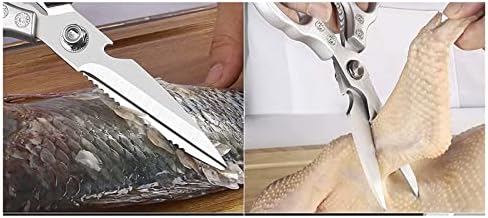 занаетчиски ножици кујнски ножици алатка од не'рѓосувачки челик тешки ножици за храна за кујнски пилешко живина од риба месни ножици