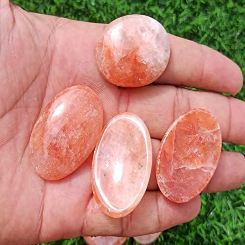 Црвен аветурин загрижена камен за кристално лекување џеб палм камен камен 2 парчиња