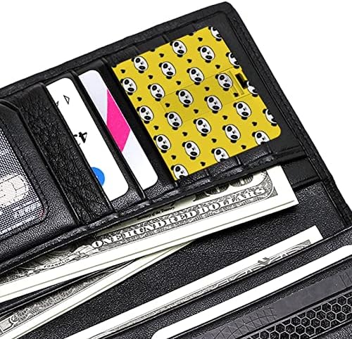 Кредитна картичка со слатка панда мечка USB флеш дискови Персонализирани мемориски стапчиња за клуч за корпоративни подароци и промотивни подароци