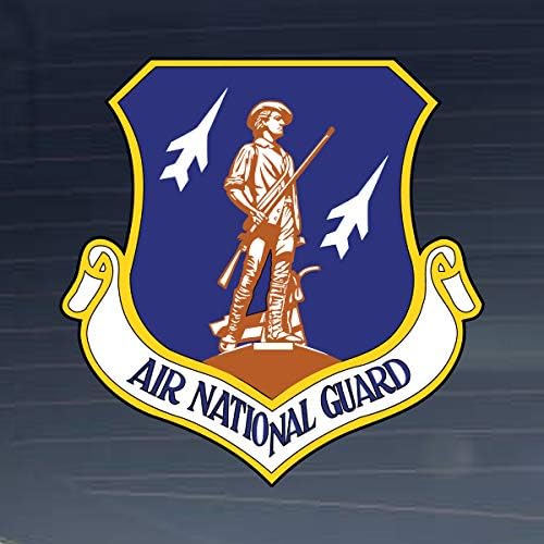 Млечни кригла Дизајн на американската армија - Штит на Национална гарда на воздухот 12 инчи со целосна боја винил декларација