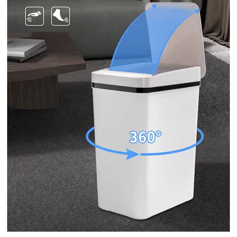 XDCHLK SMART TRASH CAN за бања за кујна автоматски отпад водоотпорен отпадоци за отпадоци за отпадоци