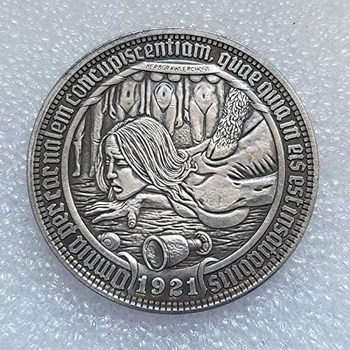 Американска Залутана Монета 1921 Сребрена За Домашна Соба Канцелариски Декор