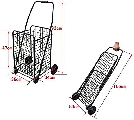 Неочи Колички, Количка За Купување Преклоплива Количка Пренослива Количка За Купување Рачен Камион Тешка Количка За Намирници За Купување,