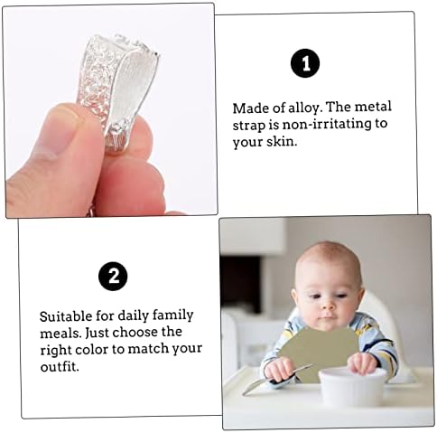 Toyvian Bib Clip бебешки мијалник бебешки биб прилагодливи биб -клипови со салфетка крпа клип биб држач клип метал биб клипови легури биб клипови