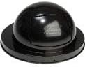 Глобален индустриски купол врвен капак, челик, црна боја