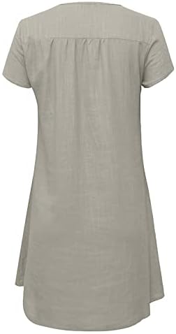 Womenените облека со краток ракав v вратот графички долг лабав фустан летен есен гроздобер фустан за мрежи за девојки 6r 6r