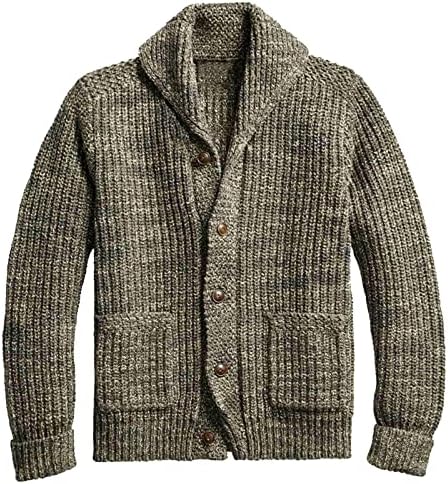 Зимски гроздобер со долги ракави преголеми палта мажи пешачење супер мека јакна руно лабаво копче цврста боја