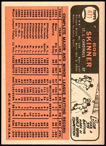1966 Топпс 471 Боб Скинер Св. Луис кардинали екс/МТ+ кардинали