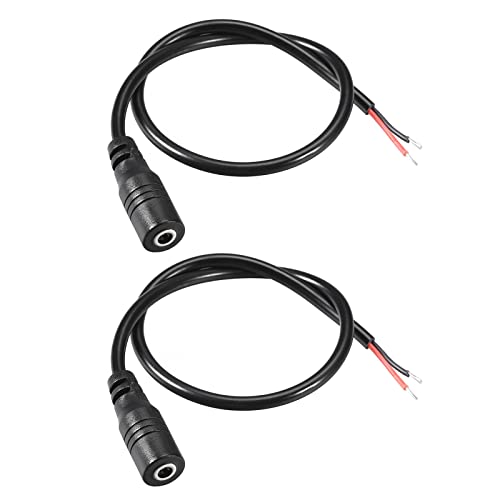 Rebower DC Power Cable DC Power Coster Femaleенски конектори DC Pigtail Адаптер барел приклучок за приклучок [за CCTV DVR LED