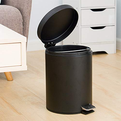 Abecel Mon Man, 5L Iron Round Dustbin Cuns Cuns Peding отпад за отпадоци од метал ѓубре може да се отстрани внатрешна корпа за домашна