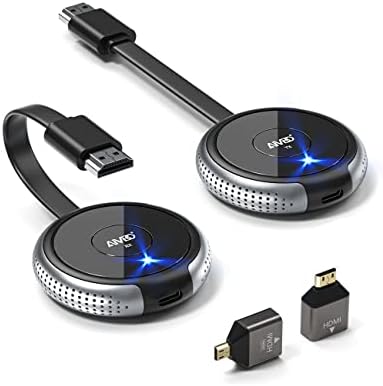 Aimbio Безжичен HDMI Transmiter & Receiver 4K, Streaming 2.4/5Ghz Непречено видео/аудио за следење, проектор, HDTV, HDMI безжичен екстендер