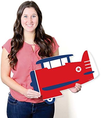 Голема Точка На Среќа Летање - Авион-Авион Книга За Гости Знак-Гроздобер Авион Бебешки Туш Или Роденденска Книга За Гости Алтернатива-Потпис