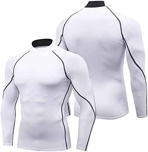 Машки кошули за компресија со долг ракав ладно суво сонце за заштита на сонцето базаери за теретани што работат со теретани лесни