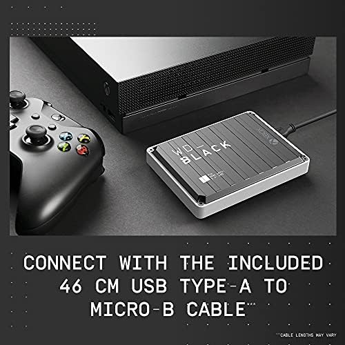 WD_BLACK 4tb P10 Игра Диск За Xbox-Пренослив Надворешен Хард Диск HDD со 1-Месец Xbox Игра Помине-WDBA5G0040BBK-WESN