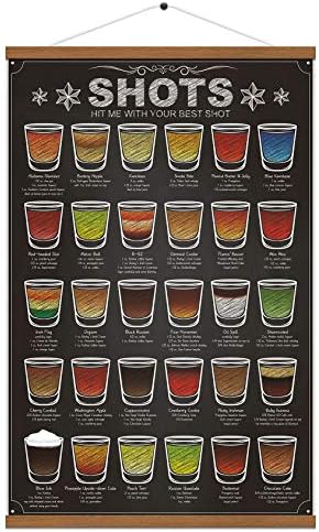 Weroute 30 снимки миксологија платно печатење постер за коктел рецепти Инфографски пијалок дизајниран бар паб тематски кујнски до домашен