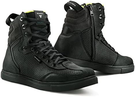 Shima Rebel WP, водоотпорни чевли за мотоцикли за мажи - дишење, засилени чевли за возење на улица со страничен патент