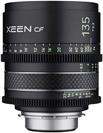 XEEN CF 135mm T2. 2 Про Кино Телефото Објектив За Sony E Монтирање Со Изградба На Јаглеродни Влакна &засилувач; Прозрачни Ознаки