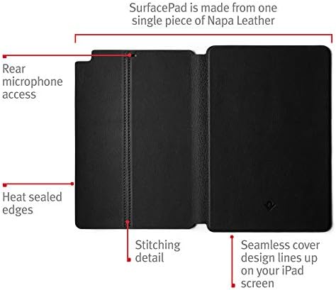 Дванаесет Јужна Површинска Подлога За iPad Pro 12.9 | Ултра-тенок луксузен кожен капак + држач за прикажување